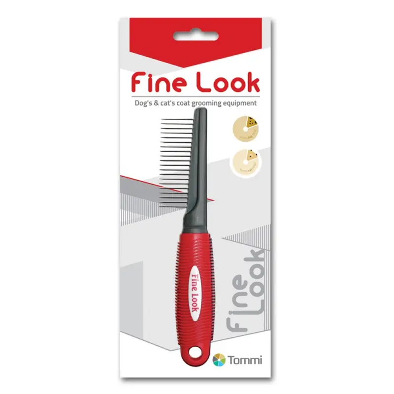 Fine Look red image - hřeben řídký Finální Výprodej