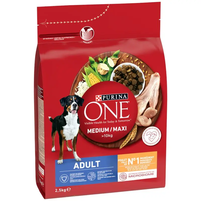 Super Cena Purina ONE Medium/Maxi Adult granule kuře