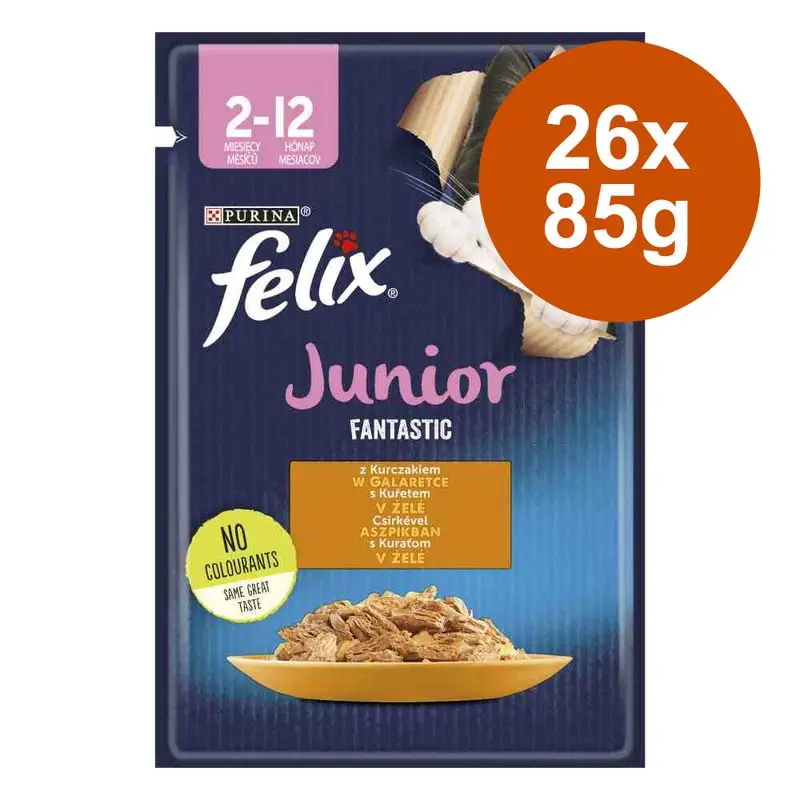 Felix Junior Fantastic kapsičky 26 x 85 g Ihned K Objednání