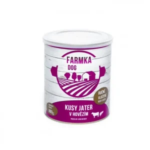 Konzerva Farmka Dog s játry 800 g Dokud Zásoby Vydrží