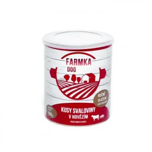 Konzerva Farmka Dog se svalovinou 800 g Nová Kolekce