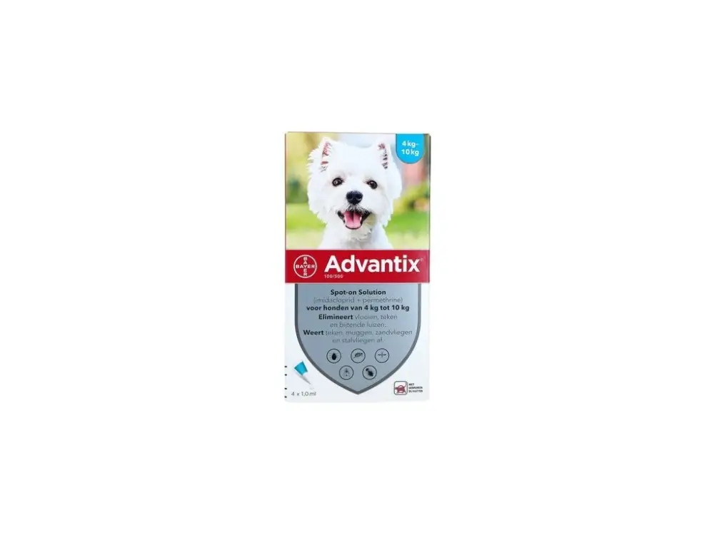 Vysoce Kvalitní Advantix Spot On 1x1ml pro psy 4-10kg (1 pipeta)