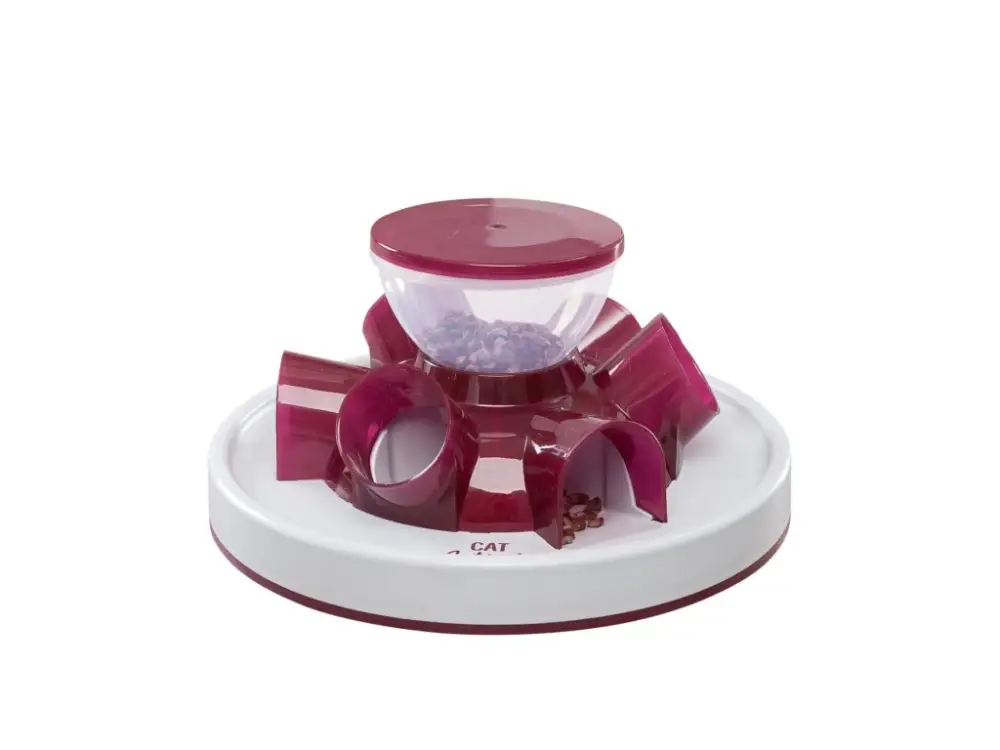Časově Omezené Cat Activity Tunnel Feeder - krmítko s tunýlky, ø 28 × 14 cm