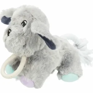 JUNIOR Dog, plyšový pes pro štěně, se zvukem a lanem, 24cm Vysoce Kvalitní
