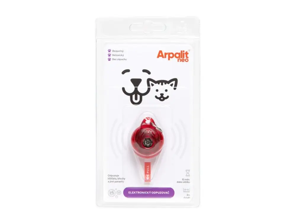 Elektrický odpuzovač klíšťat Arpalit Dog pro psy a kočky Odeslání Ihned
