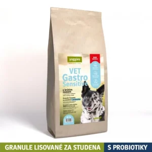 Yoggies VET Gastro Sensitive s krůtím masem, MINIgranule lisované za studena s probiotiky+ Dáreček k objednávce Nejlepší Volba