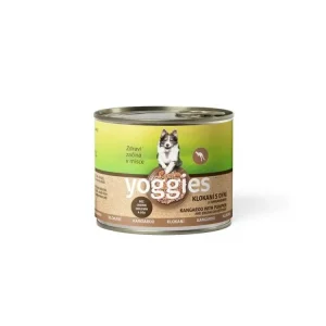 Cenový Hit Yoggies klokaní konzerva pro psy s dýní 200g