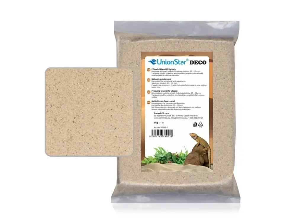 Terarijní písek přírodní 2 kg DECO Omezená Nabídka