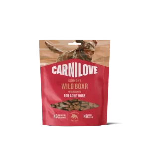 Vysoce Kvalitní CARNILOVE Dog CRUNCHY Snack Wild Boar with Rosehips 200 g