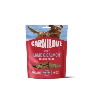 Akční Nabídka CARNILOVE Dog JERKY Lamb & Salmon 100 g