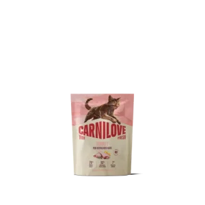Cenově Výhodný CARNILOVE TRUE FRESH Cat Dry Turkey for Sterilised Adult All Breeds