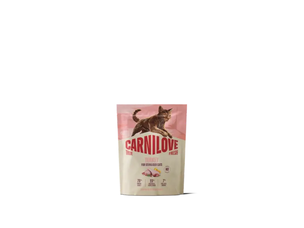 Cenově Výhodný CARNILOVE TRUE FRESH Cat Dry Turkey for Sterilised Adult All Breeds