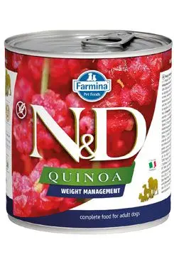 Hit Sezóny N&D DOG QUINOA Ad. Weight Mngmnt Lamb & Brocolli 285g