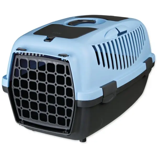 Cenově Výhodný Transportní box CAPRI II, XS-S: 37x34x55cm (max. 8kg)- světle šedá/modrá