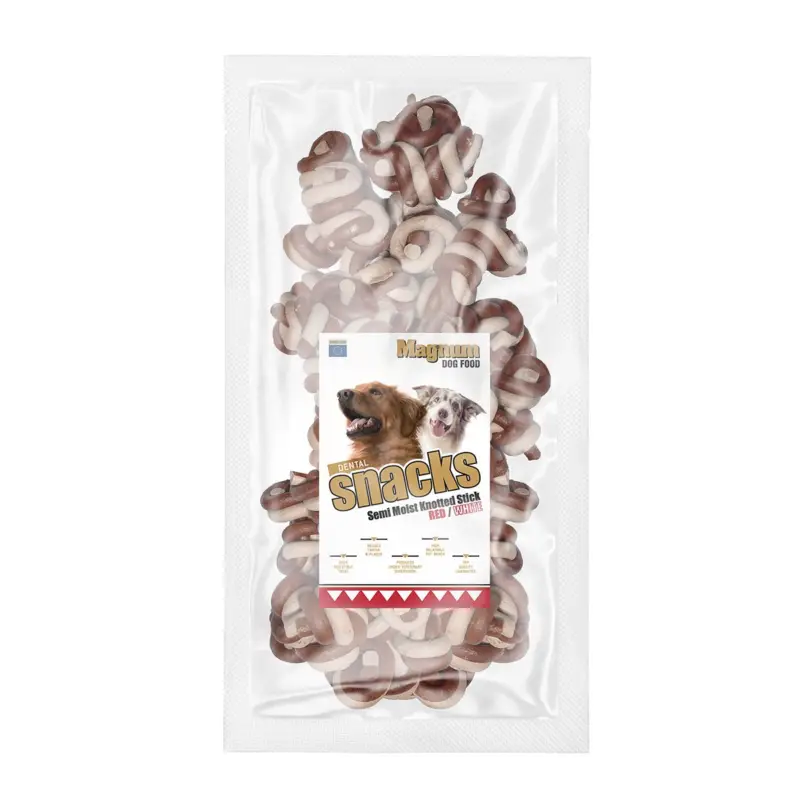 Ověřený MAGNUM jerky uzlík červeno-bílý 25ks