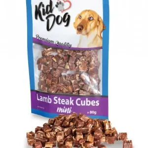 KIDDOG mini kostičky z jehněčího masíčka 80 g Jen Po Omezenou Doba