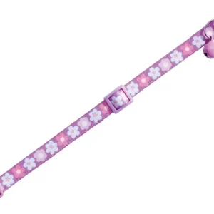Nobby Flower Lilac obojek s rolničkou pro kočky fialový 1ks Nejlepší Volba