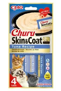 Vrácení Zdarma Churu Cat Skin&Coat Tuna Recipe 4x14g