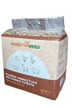 Akční Nabídka Podestýlka slaměná pro domácí zvířata RabWeed 250l