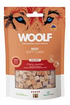 Jen Po Omezenou Doba WOOLF pochoutka Soft Cubes Beef 100g