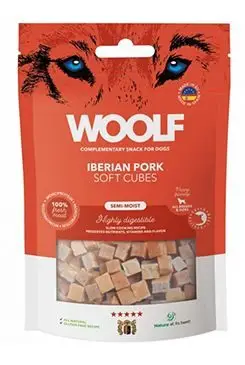 WOOLF pochoutka Soft Cubes Iberian Pork 100g Akční Cena