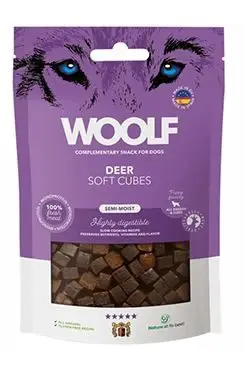 Rychlé Dodání WOOLF pochoutka Soft Cubes Deer 100g
