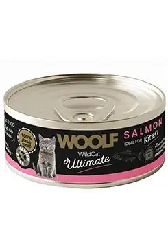 WOOLF Wildcat Ultimate konz Kitten Salmon pate 85g Sleva