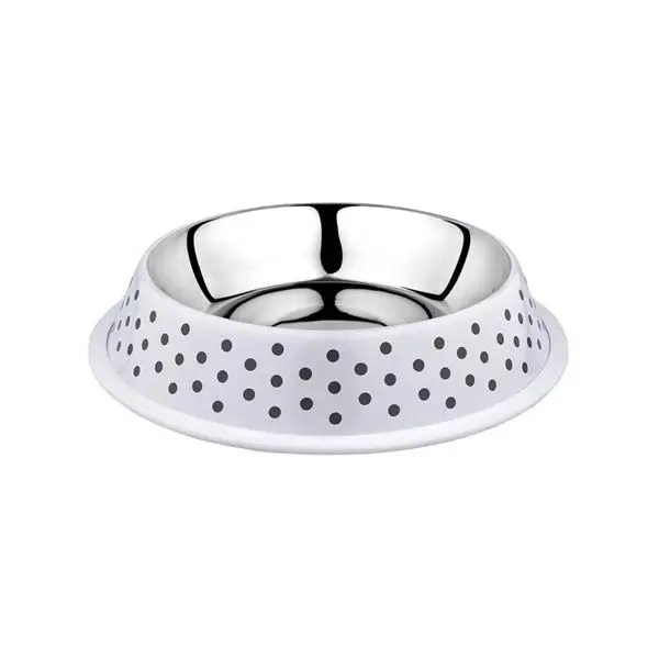 Miska nerez Deco fix puntíky 2,1l bílá Duvo+ Finální Výprodej