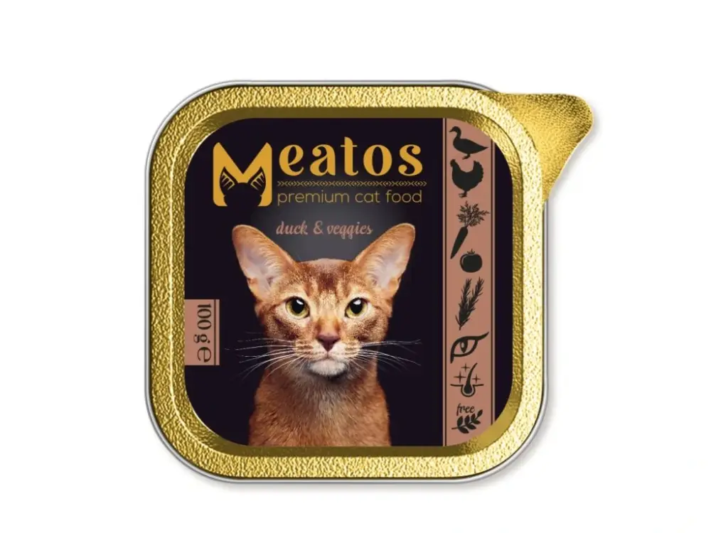 Meatos Cat Duck & Vegetable 100 g Nízká Cena