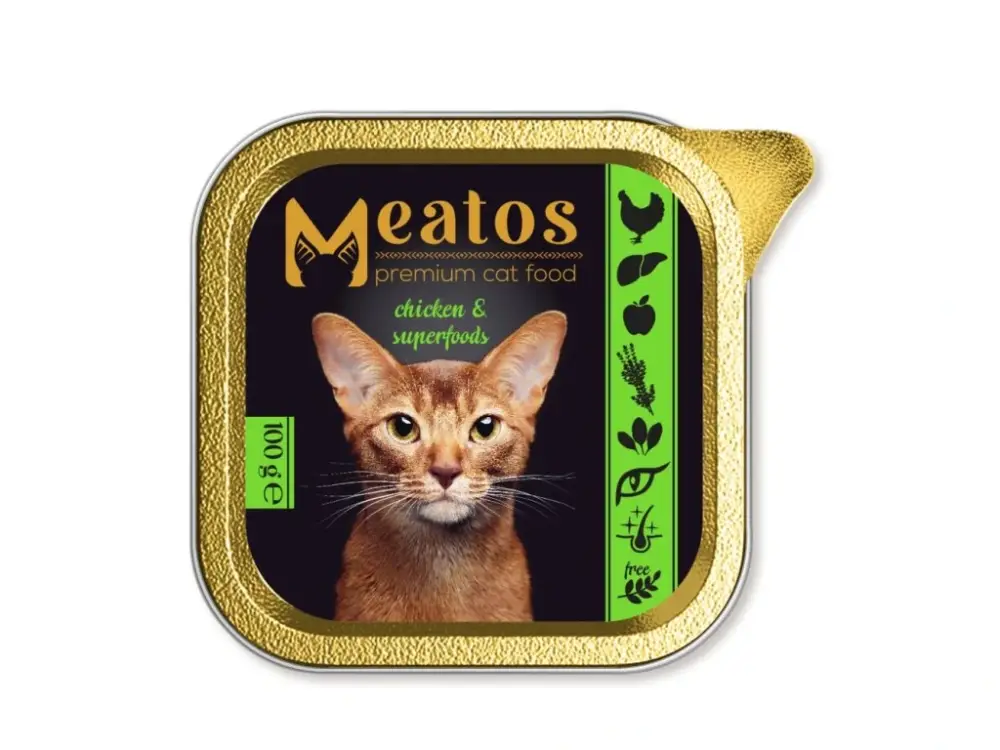 Meatos Cat Chicken & Superfood 100 g Originální