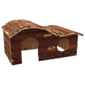 Domek Small Animals Kaskada dřevěný s kůrou 43x28x22cm Nejlepší Volba