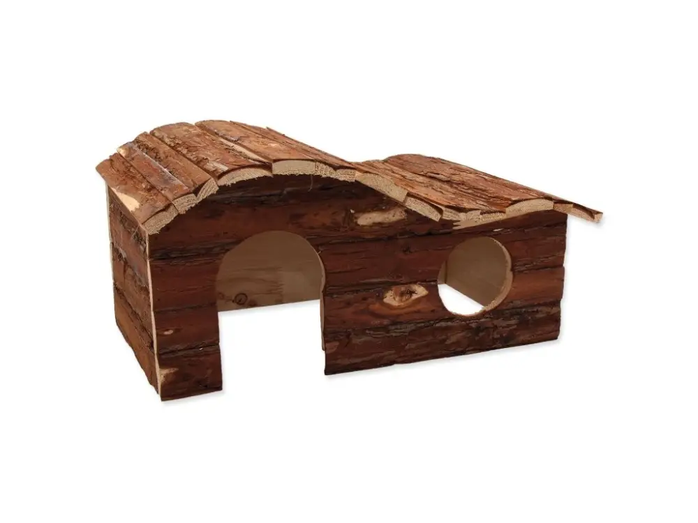 Domek Small Animals Kaskada dřevěný s kůrou 43x28x22cm Nejlepší Volba