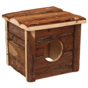 Aktuální Domek Small Animals dřevěný s kůrou 15,5x15,5x14cm
