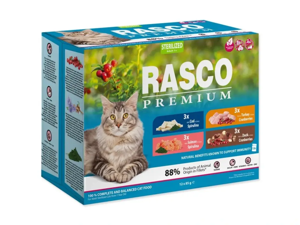 Omezená Nabídka Kapsička Rasco Premium Sterilized Multi 12x85g
