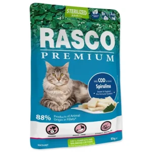 Kapsička Rasco Premium Sterilized treska se spirulinou 85g Kup Teď