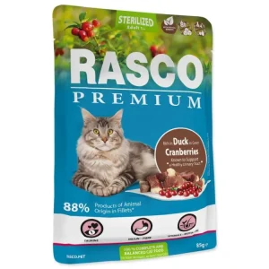 Kapsička Rasco Premium Sterilized kachna s brusinkou 85g Hit Sezóny
