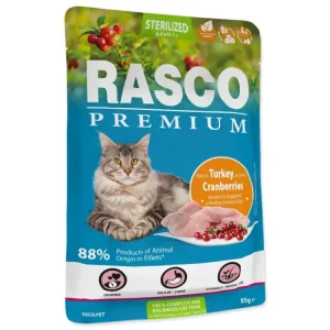 Odeslání Ihned Kapsička Rasco Premium Sterilized krůta s brusinkou 85g
