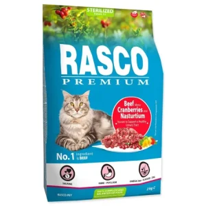 Krmivo Rasco Premium Sterilized hovězí s brusinkou a lichořeřišnicí 2kg Bezpečná Platba
