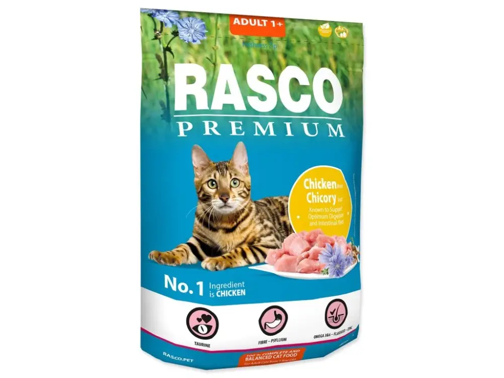 Speciální Cena Krmivo Rasco Premium Adult kuře s kořenem čekanky 0,4kg
