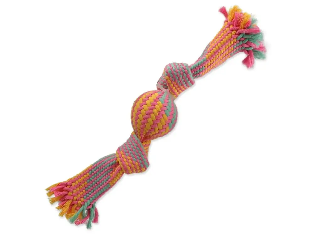 Akční Nabídka Hračka Dog Fantasy přethovadlo s míčkem barevný vzor 1, 2 knoty 33cm