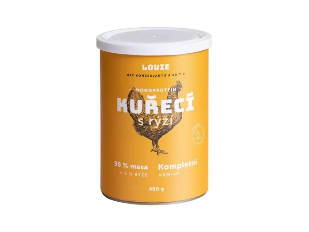 Hit Sezóny Louie konz. pro psy kuřecí s rýží 400g
