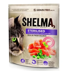 Akce SHELMA Cat Sterilised Salmon GF 750 g