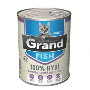 Grand deluxe Cat 100 % rybí, konzerva 400 g Akční Nabídka
