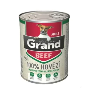 Koupit Online Grand deluxe Dog Adult 100 % hovězí, konzerva 820 g