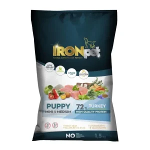 IRONpet Dog Puppy Mini & Medium Turkey (Krocan) 1,5 kg Must-Have