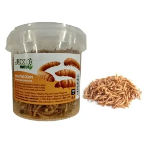 Mouční červi JUKO, dóza 500 ml ( 80 g ) Akční Cena