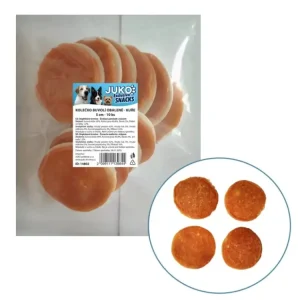 Kolečko buvolí obalené kuřecím masem JUKO Snacks 5 cm (10 ks) Odeslání Ihned