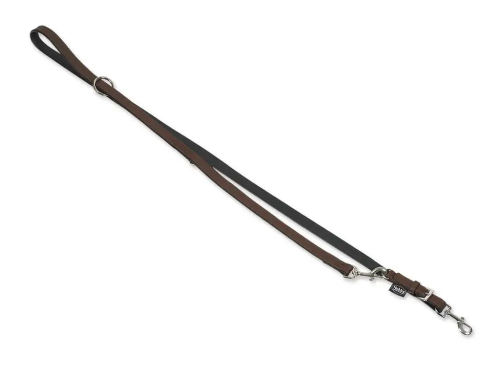 Jen Po Omezenou Doba Nobby SOUTH přepínací vodítko nappa kůže hnědá L-XL 2m 18mm
