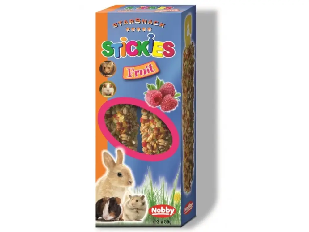 Levný Nobby StarSnack závěsná tyčinka pro hlodavce ovocná 2x56g