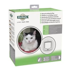 Cenový Hit PetSafe Manual Cat Flap dvířka pro kočky do 8 kg bílá